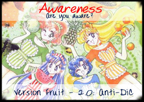 Each senshi is holding a fruit to match their own color. *giggles*